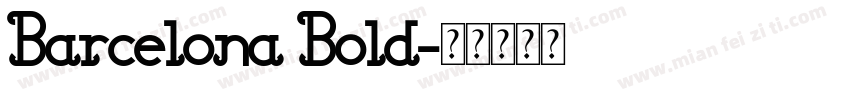 Barcelona Bold字体转换